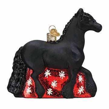Kelley and Company Kelley and Company - Ornament - Glass Friesian